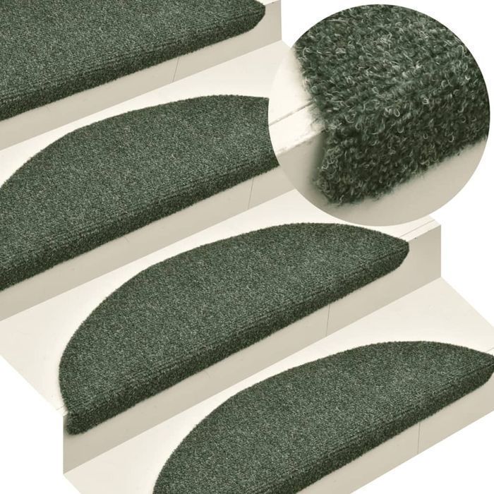 Vidaxl Samoprzylepne Nakładki Na Schody, 10 Szt., Zielone, 65X21X4 Cm