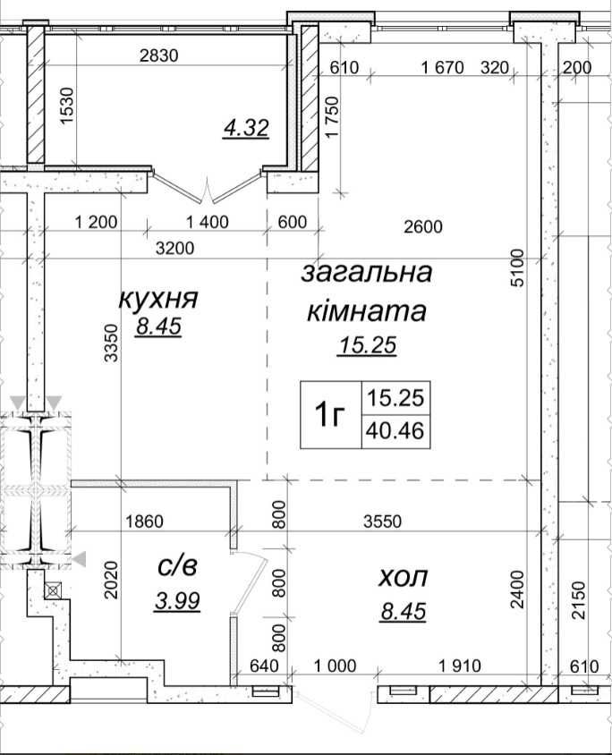 Продажа 1К квартира 40,5 м ЖК Одесский бульвар Введено в експлуатацію