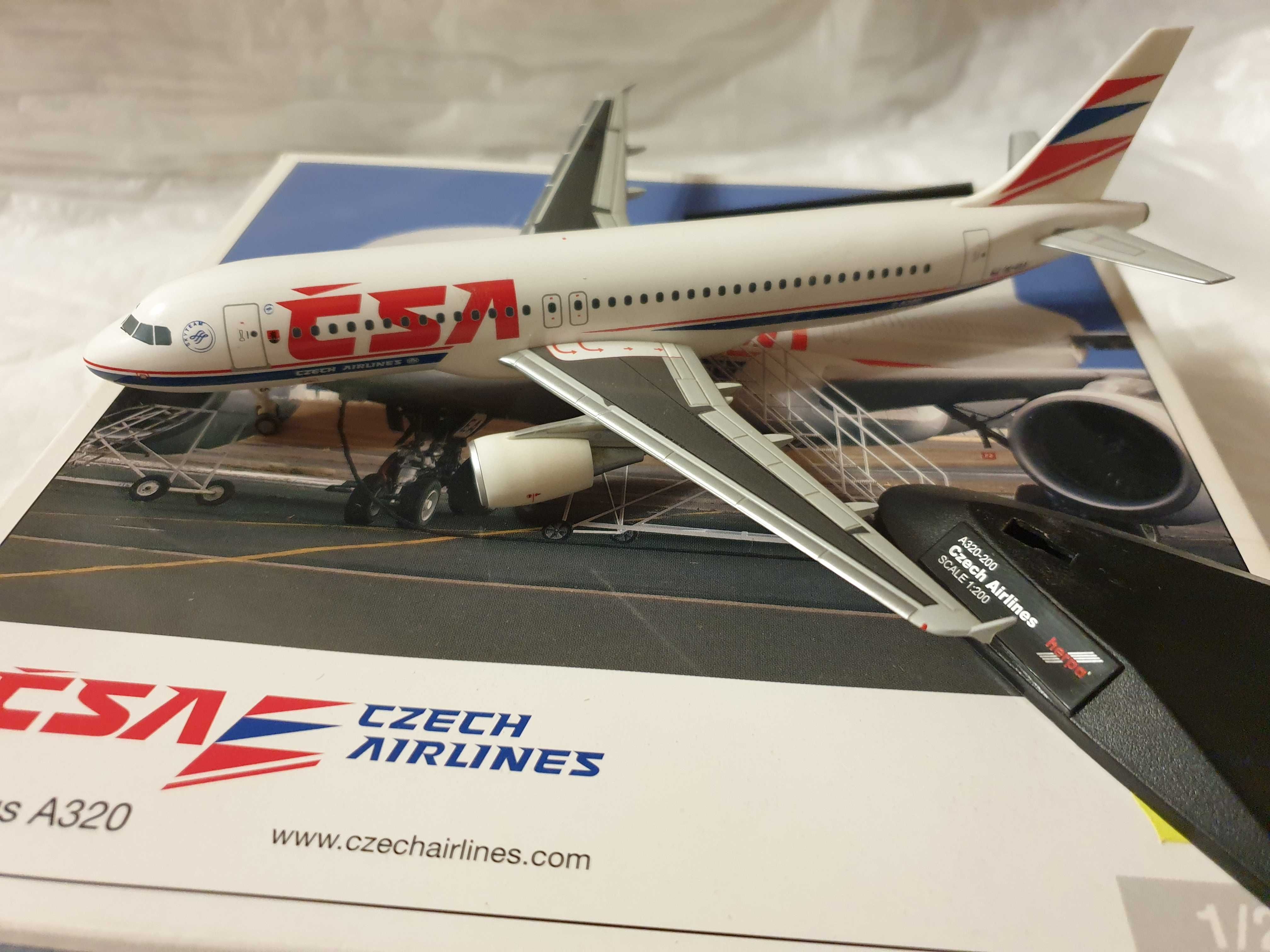 1/200 Herpa 551151 CSA Chech Airlines Airbus 320