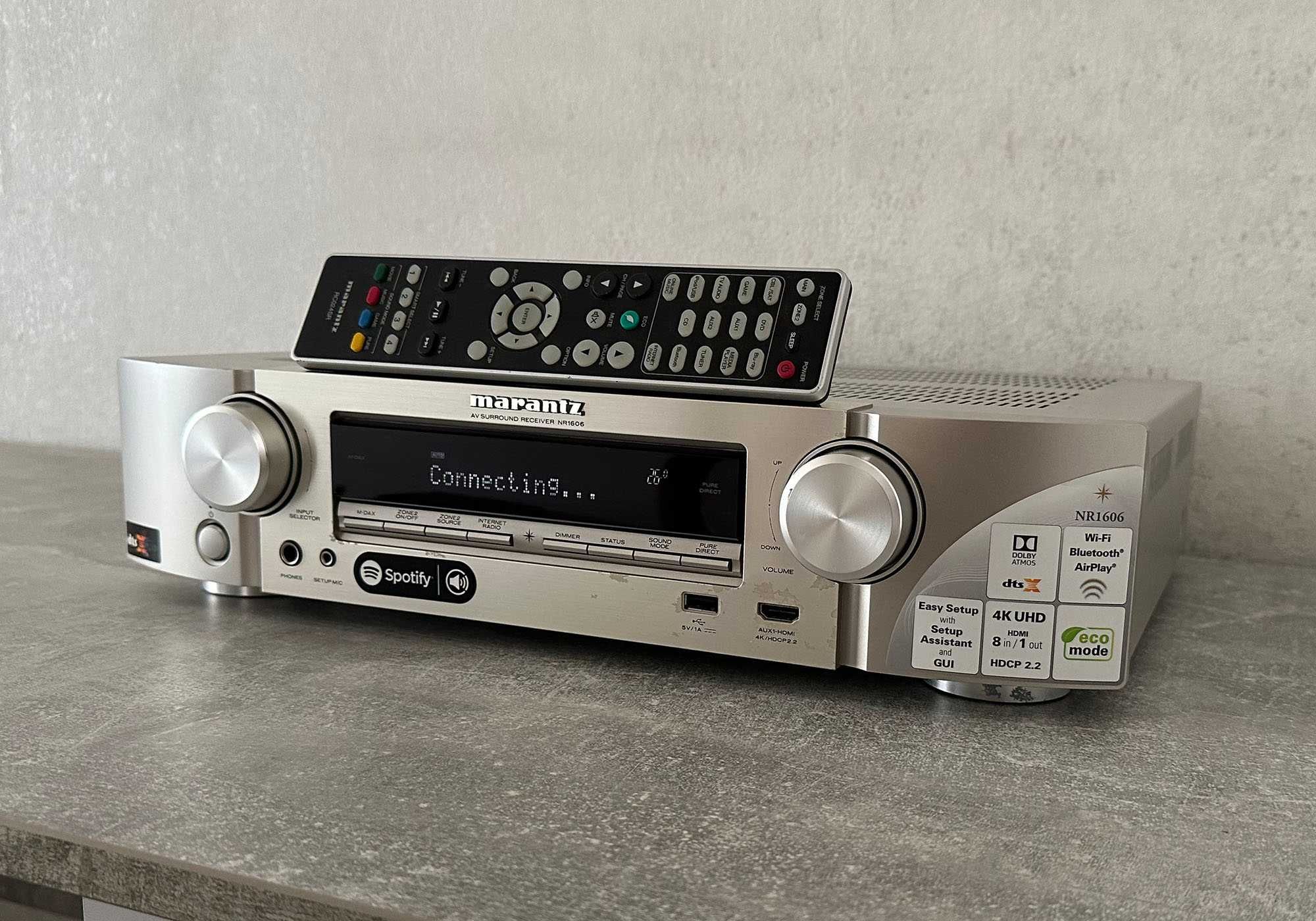 Ресивер Marantz NR1606 (Wi-Fi, Bluetooth, AirPlay, Dolby Atmos, DTS:X)