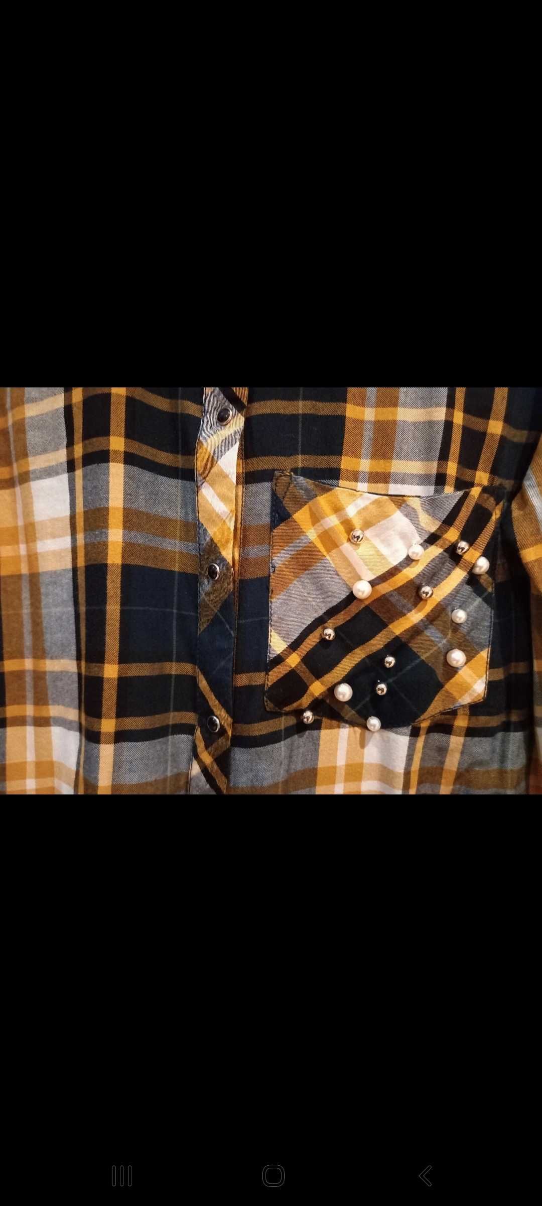Camisa xadrez Stradivarius,  S