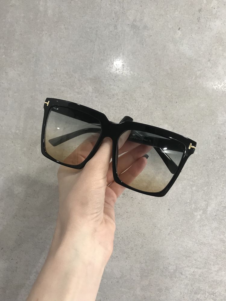 Nowe okulary przeciwsłoneczne kwadratowe inspired by tom ford sabrina