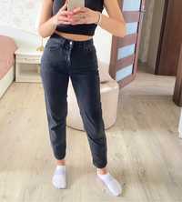 Mom jeans dzinsy spodnie czarne Pull&bear