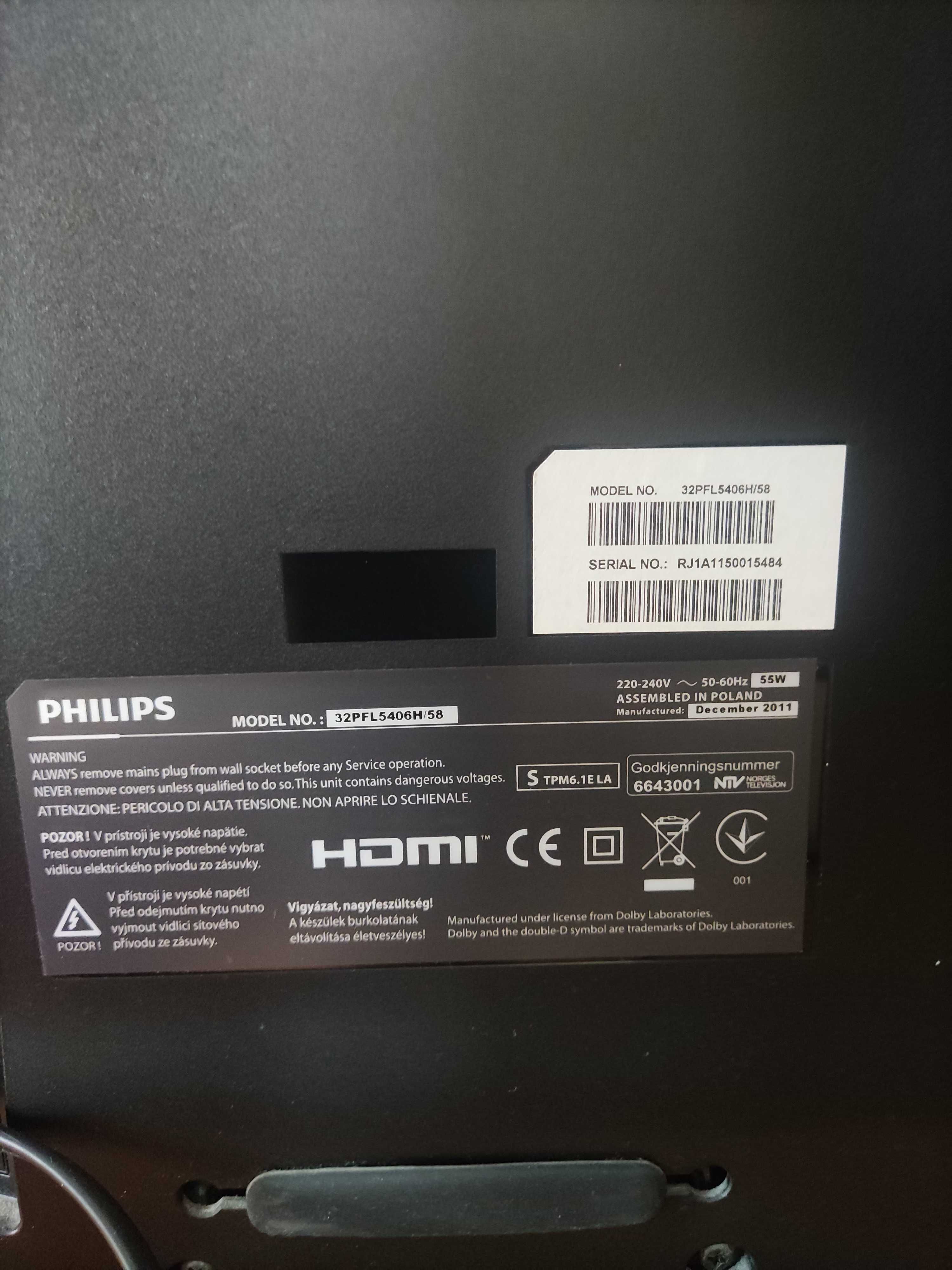 Telewizor LED 32 Fhilips z dekoderem