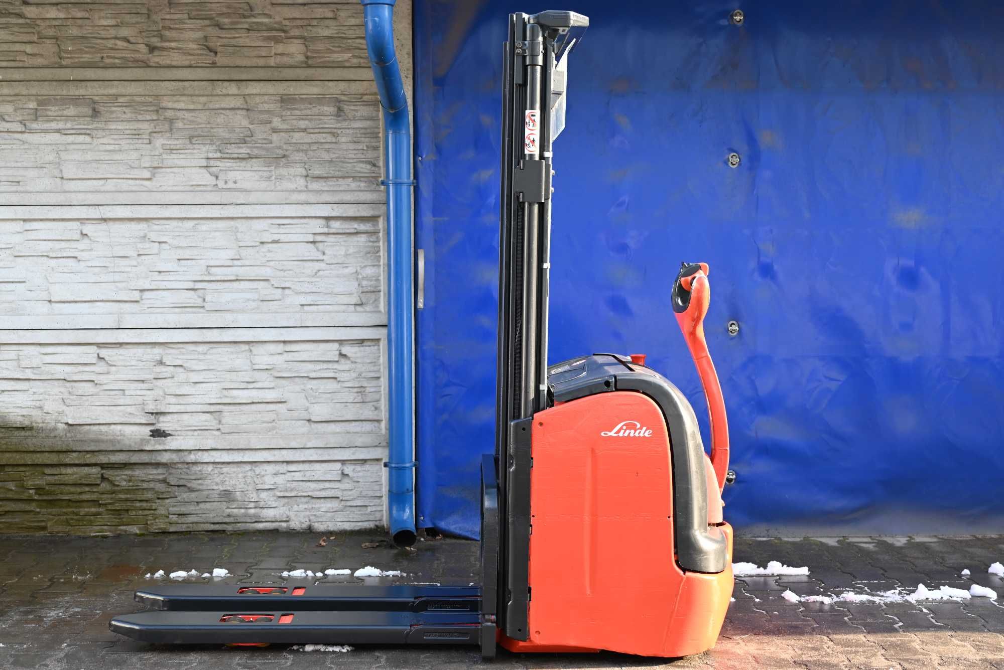 Paleciak elektryczny Linde L14 301cm Bat:2020rok 1400kg Duplex FHP 326