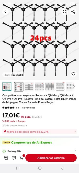Escovas de robot de limpeza