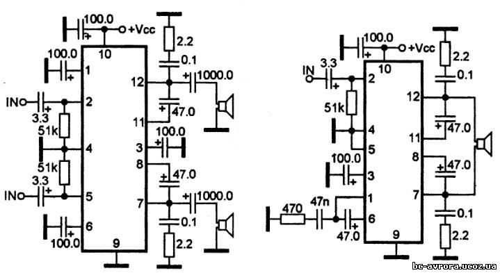 Усилитель на AN7168 (2 in 1) унч
