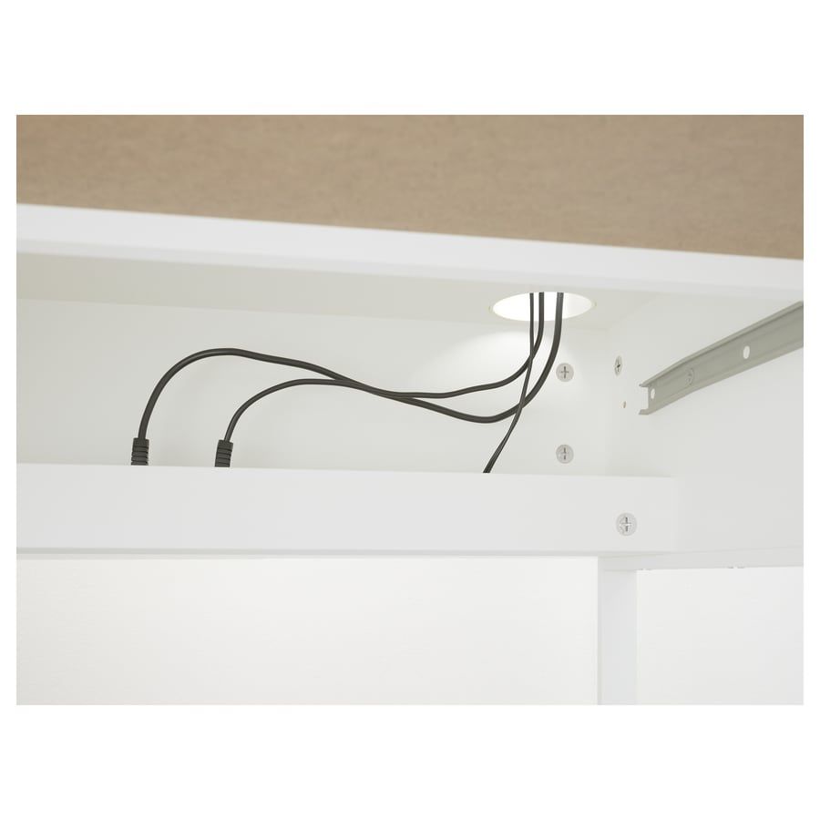 Secretaria branca (IKEA - MICKE) + separador para arrumação