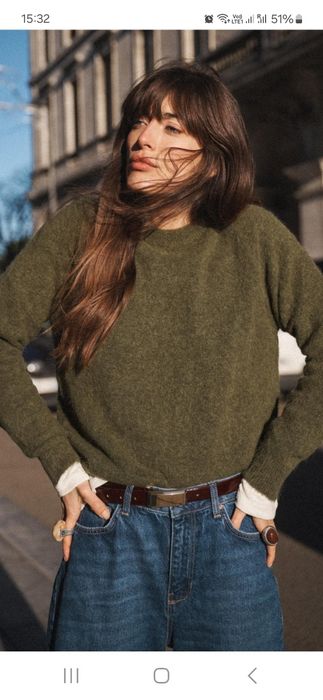 Светр Zara із вмістом шерсті та альпаки