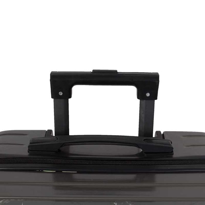 Walizki podróżne twarde na kółkach CIEMNY SZARY KOMPLET 5szt H23087DG