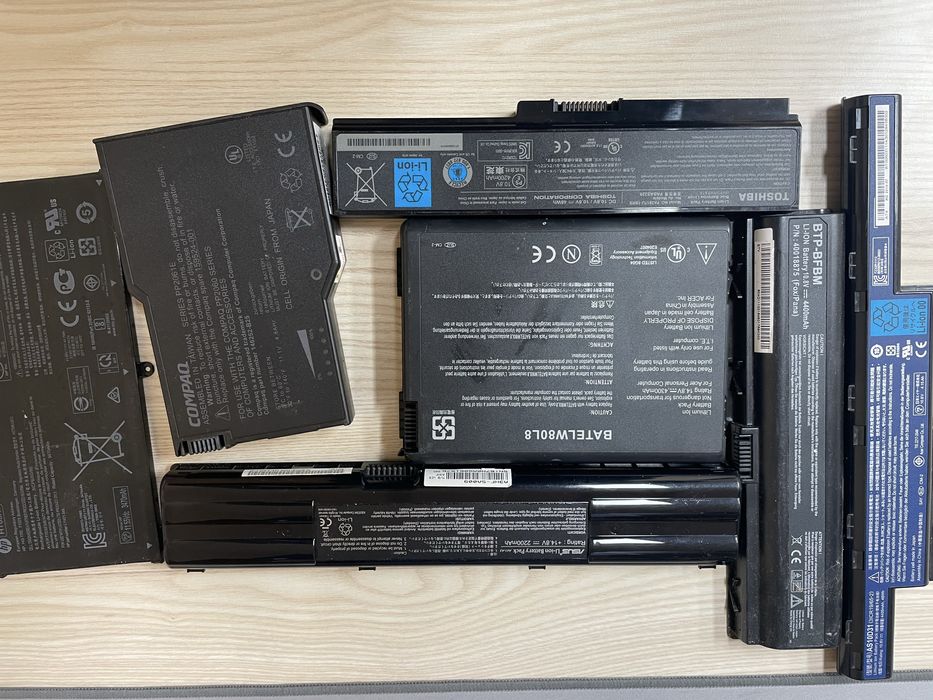 Baterie laptopowe - odzysk ogniw