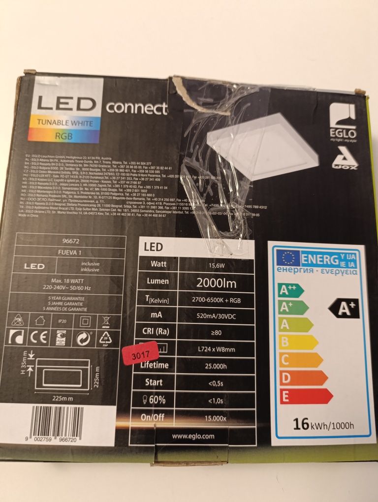 Plafon kwadratowy LED