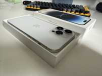 iPhone 14 Pro Max 256gb Silver Idealny Oryg Bateria 93%