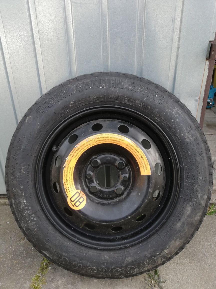 Koło dojazdowe Fiat 14"  4x98  135/80/14