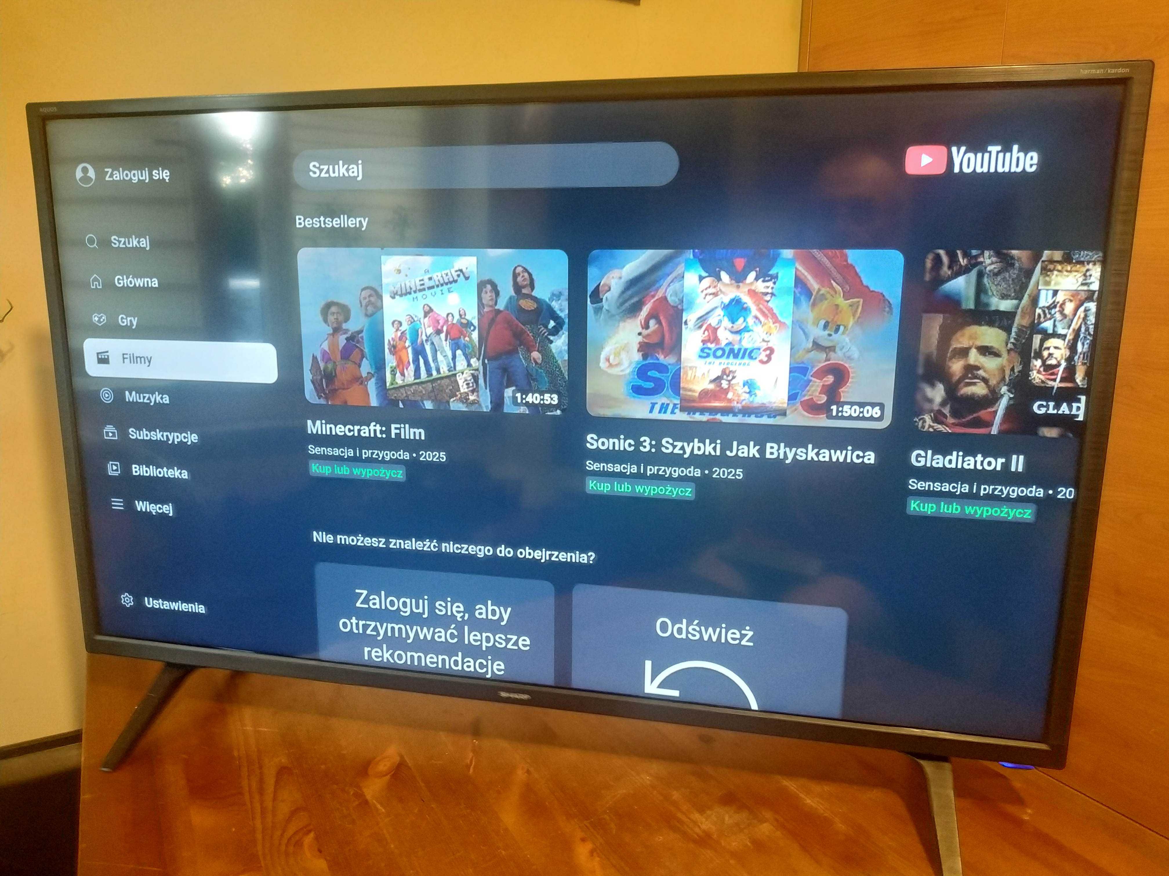 Smart TV 40" Sharp WIFI YouTube Netflix Dvbt2 Hevc !