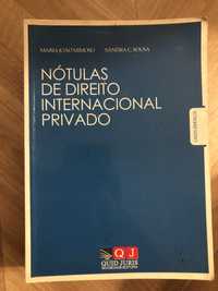 Livro Nótulas de Direito Internacional Privado