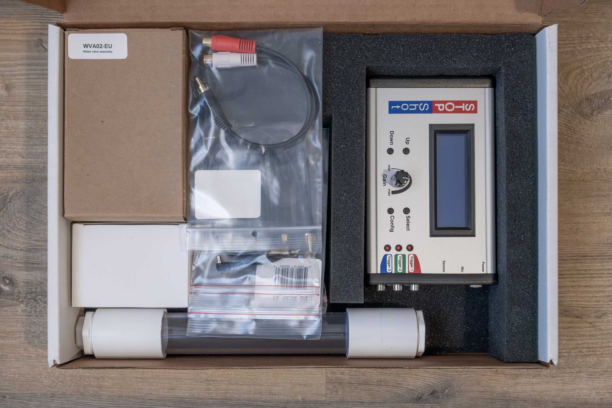 Kit para fotografar gotas de água Stopshot