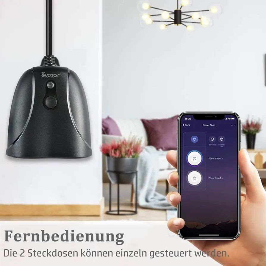 Inteligentny rozgałęźnik zewnętrzny smart alexa wifi avatar yt-e004