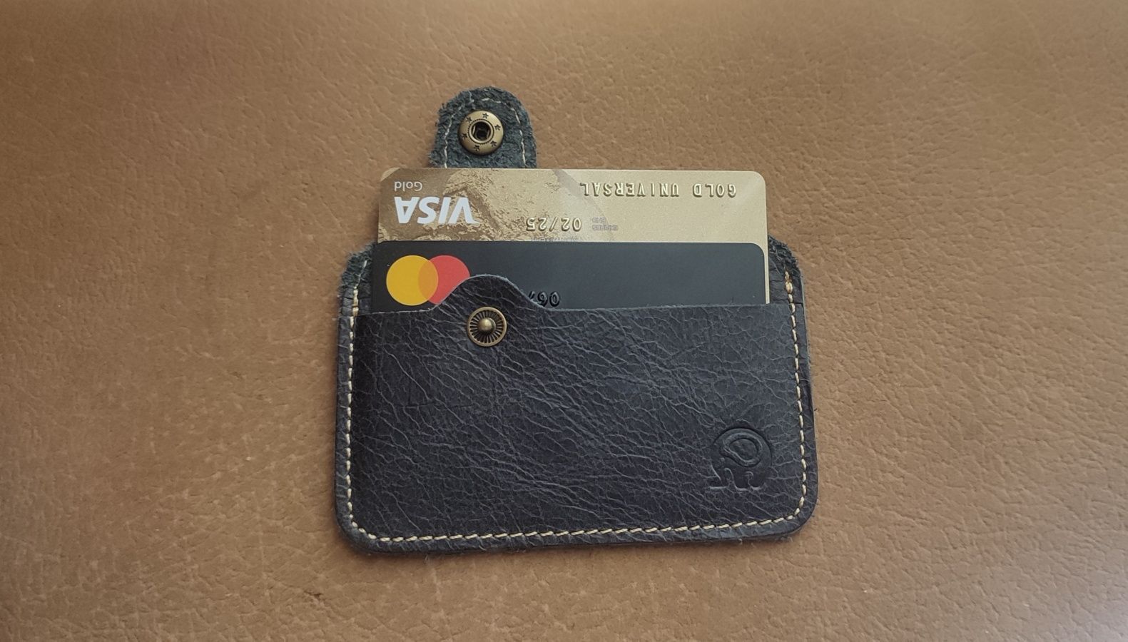Клач для кредитных карт кожаный новый