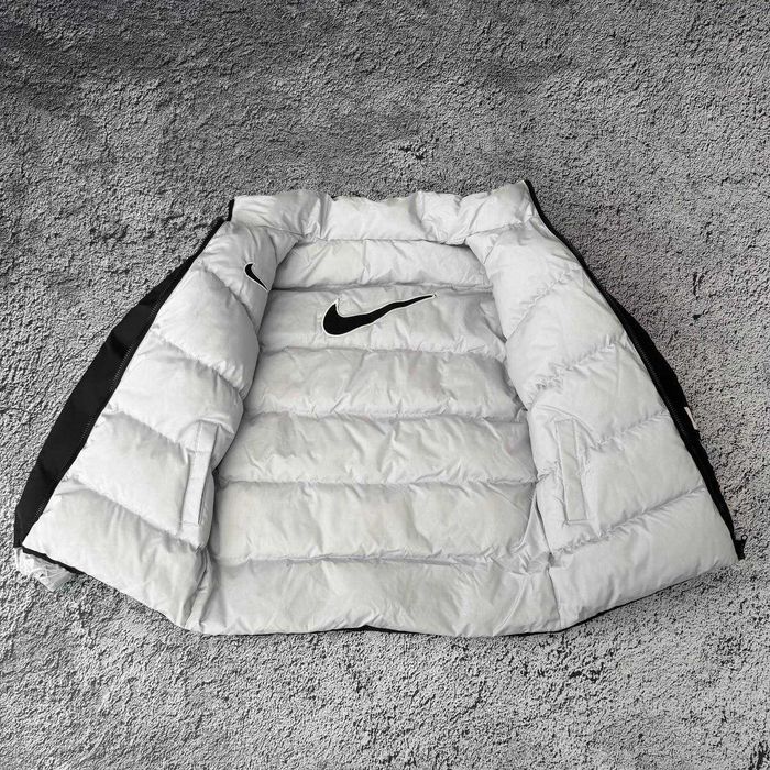 !Двосторонній! Пуховик Nike Nocta Grey Black S M L XL XXL куртка найк