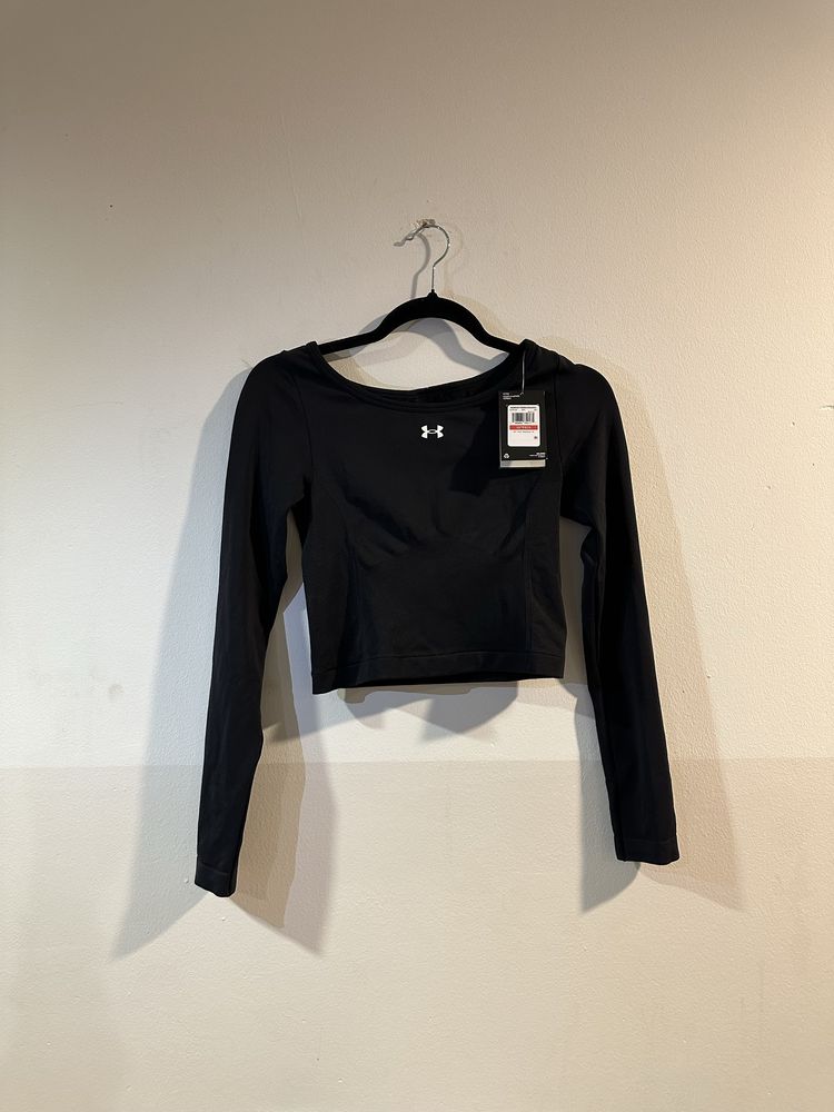 Damski longsleeve treningowy Under Armour UA Train Seamles LS czarny