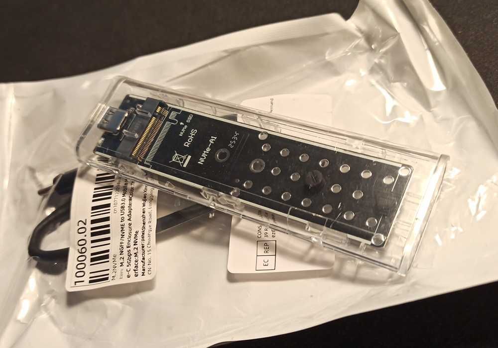 Кешені для M.2 NVME SSD карман Type C 10 Gbps зовнішній диск