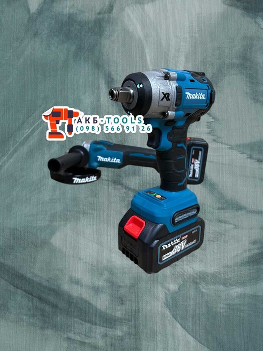 Безщітковий набір Makita 2/1 Гайковерт DTW650 Болгарка DGA504 Для СТО