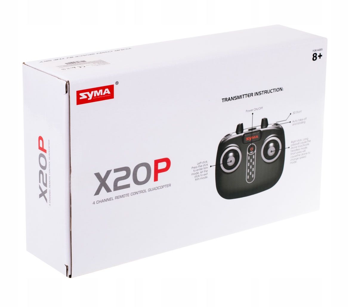Mini Dron Syma X20P 2,4Ghz Rtf 360 Led Akrobacje