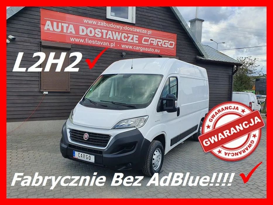 Fiat Ducato  L2H2 2,3 130 KM 3 Osobowy Średniak  VAT Faktura 23% Klima