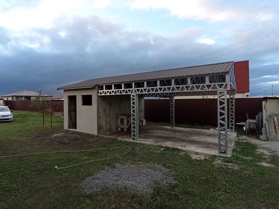 Комплект гаража, навеса, беседки из ЛСТК из оцинкованного профиля