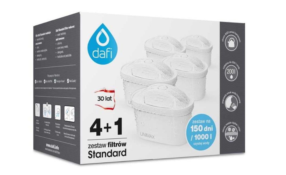 5 sztuk filtr wkład dafi unimax do wody dzbanka dafi brita