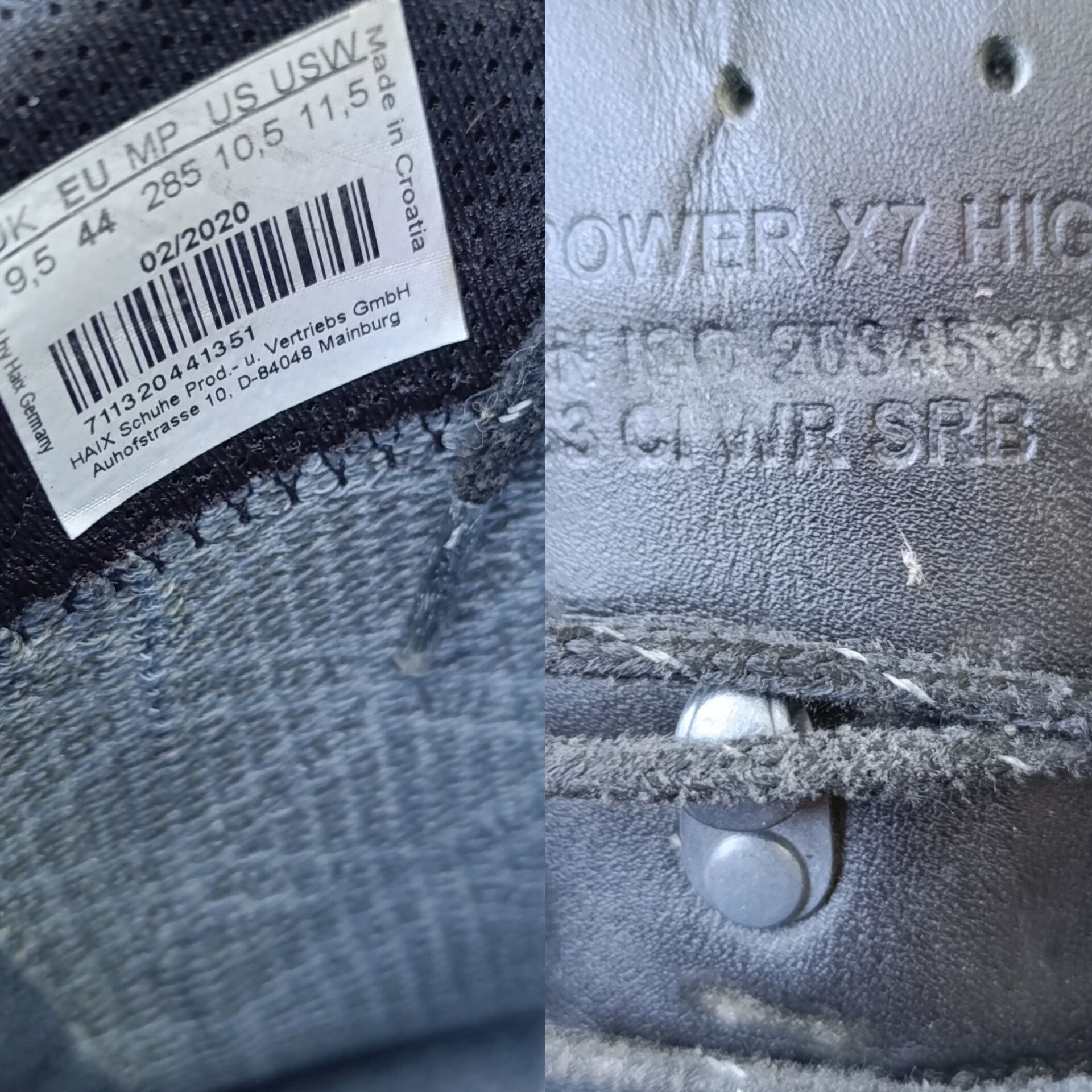 Haix airpower x7 43р. Чоловічі робочі черевики gore tex.