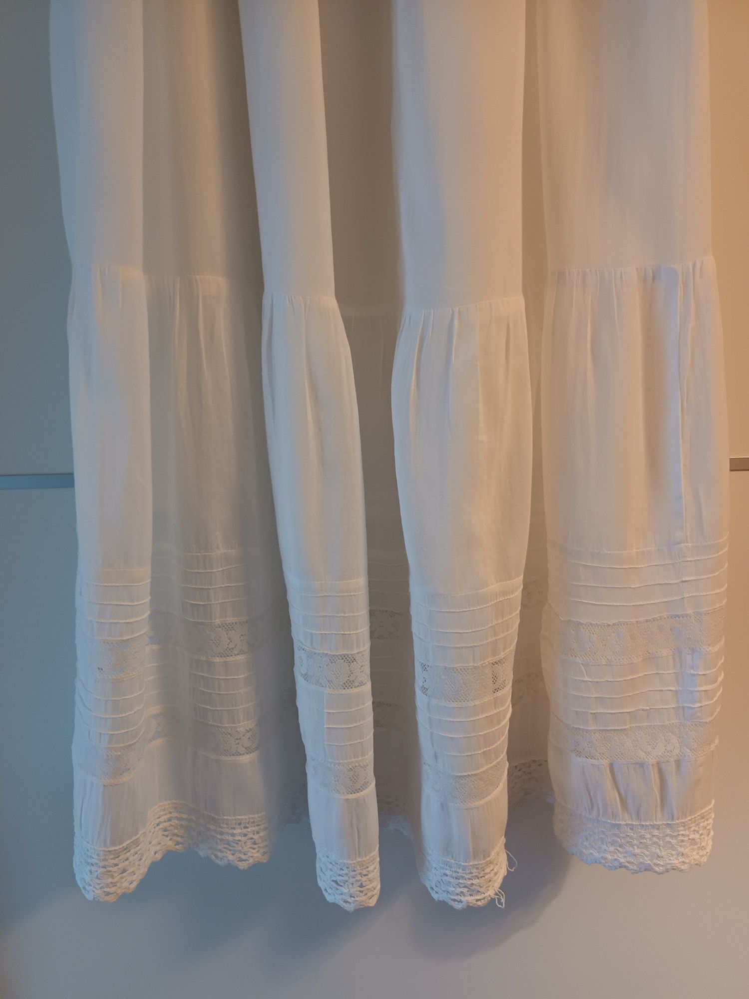 Vestido branco comprido