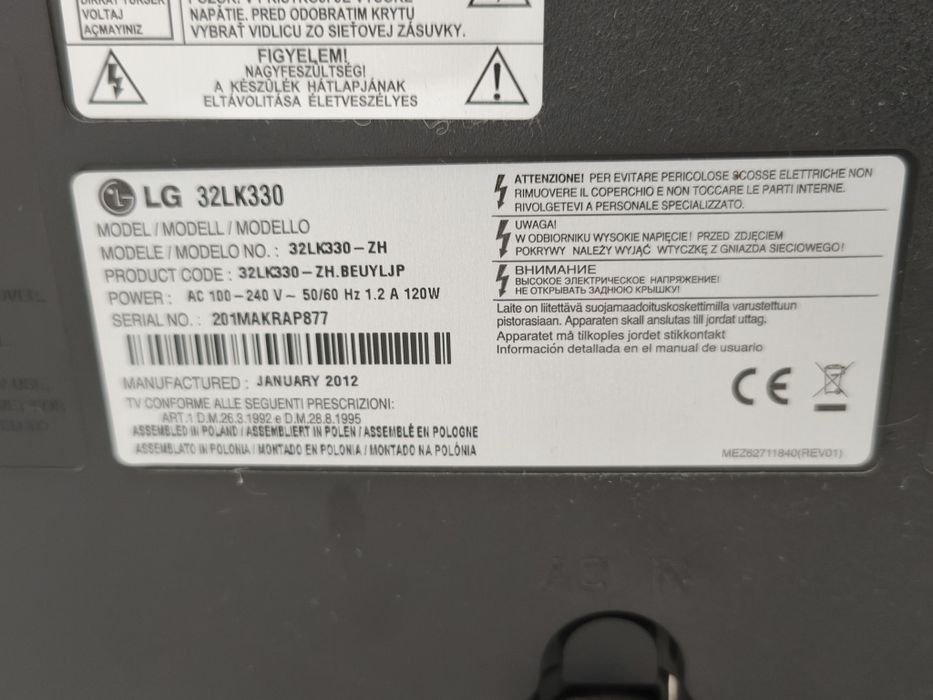 Tv LG 720p, 70x39cm de ecrã