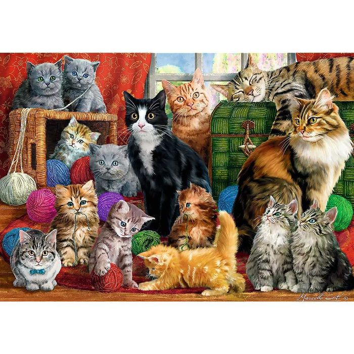 Trefl Puzzle 1000 el. Kocie spotkanie 10555