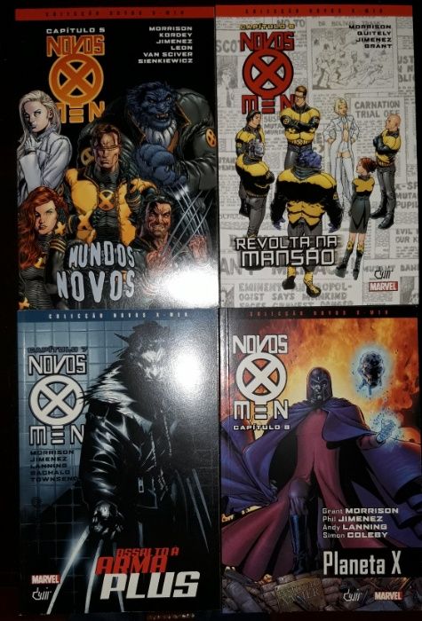Novos X-Men v. 1-8 (Devir) + New X-Men v. 7 (Marvel) - Grant Morrison