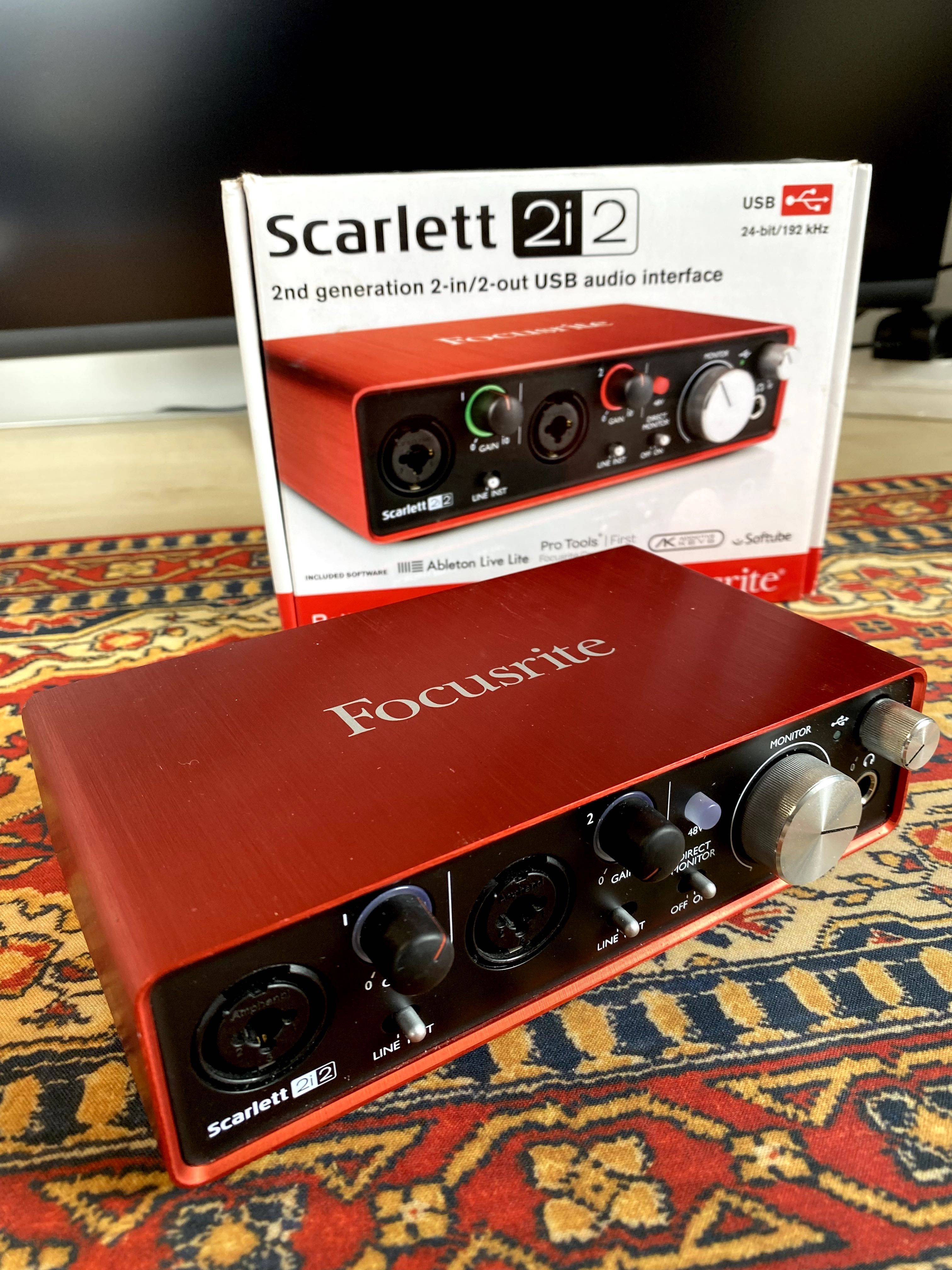 Interfejs audio Focusrite Scarlett 2i2 2nd Gen – Stan Bardzo Dobry