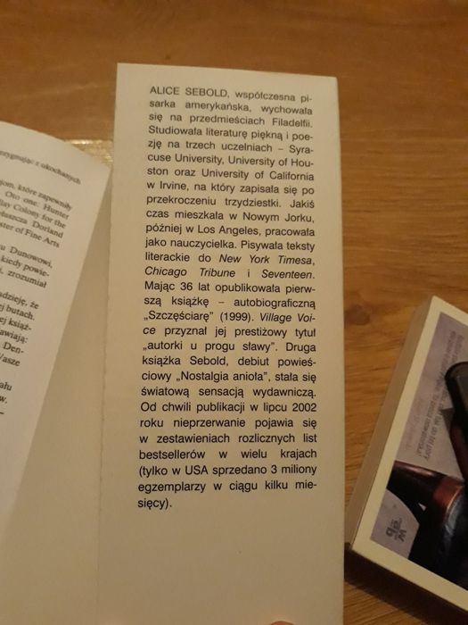 Alice Sebold szczęściara