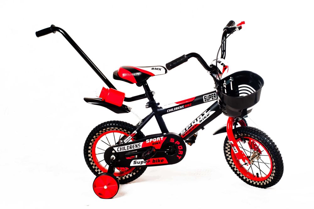 Rowerek 12  cali bmx dla chłopca koszyk kólka boczne prowadnik promo