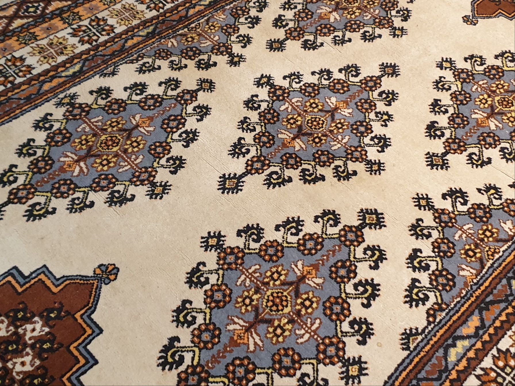 Tunezyjski dywan orientalny  340 # 200 Ręcznie tkany wełniany Tunezja