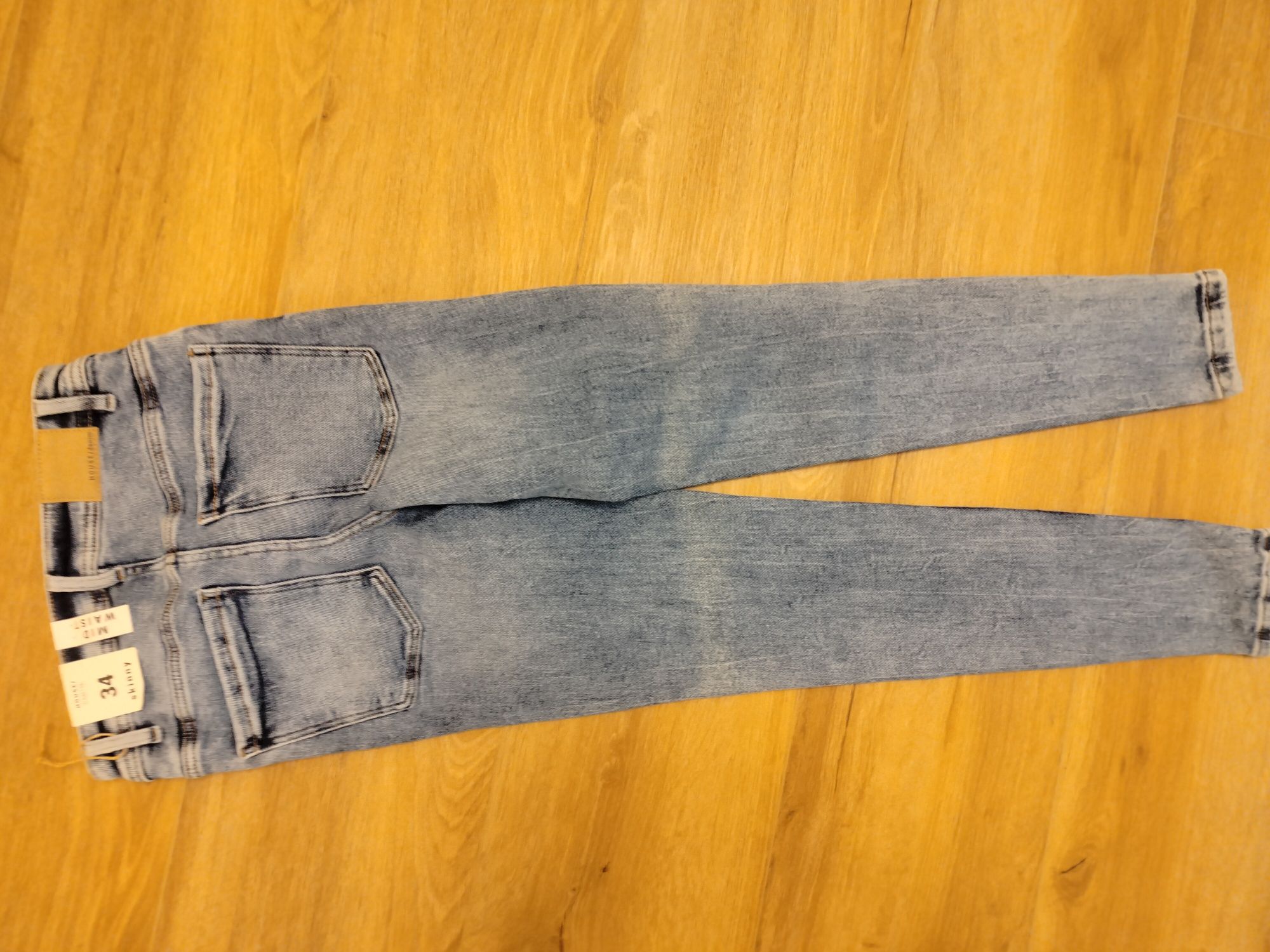 Spodnie damskie jeansowe rozciągliwe skinny house denim 34 Nowe