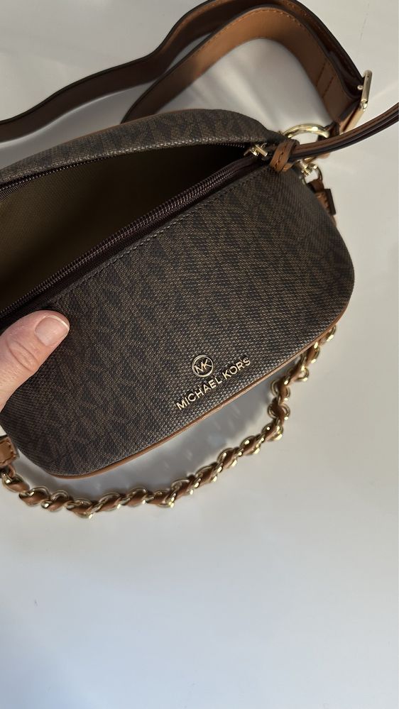 Коричнева сумка-бананка Slater Extra Small Vanilla Brown Michael Kors