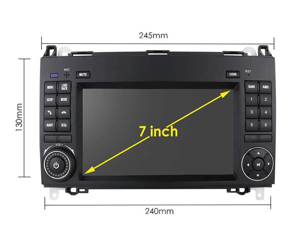 Radio WiFi Android CarPlay GPS Mercedes Sprinter Vito Viano B Crafter