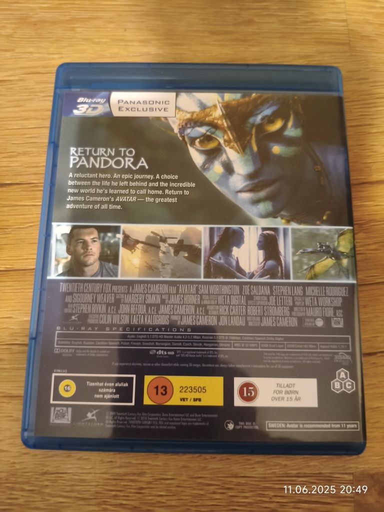 Avatar Blu ray 3D Panasonic Exclusive napisy PL