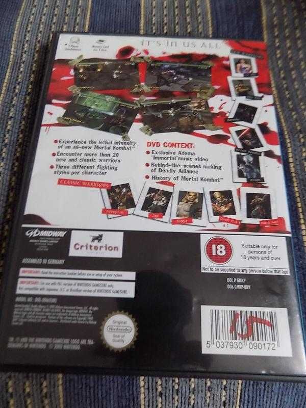 Mortal Kombat Deadly Alliance - gra na Nintendo GameCube GCN Game Cube