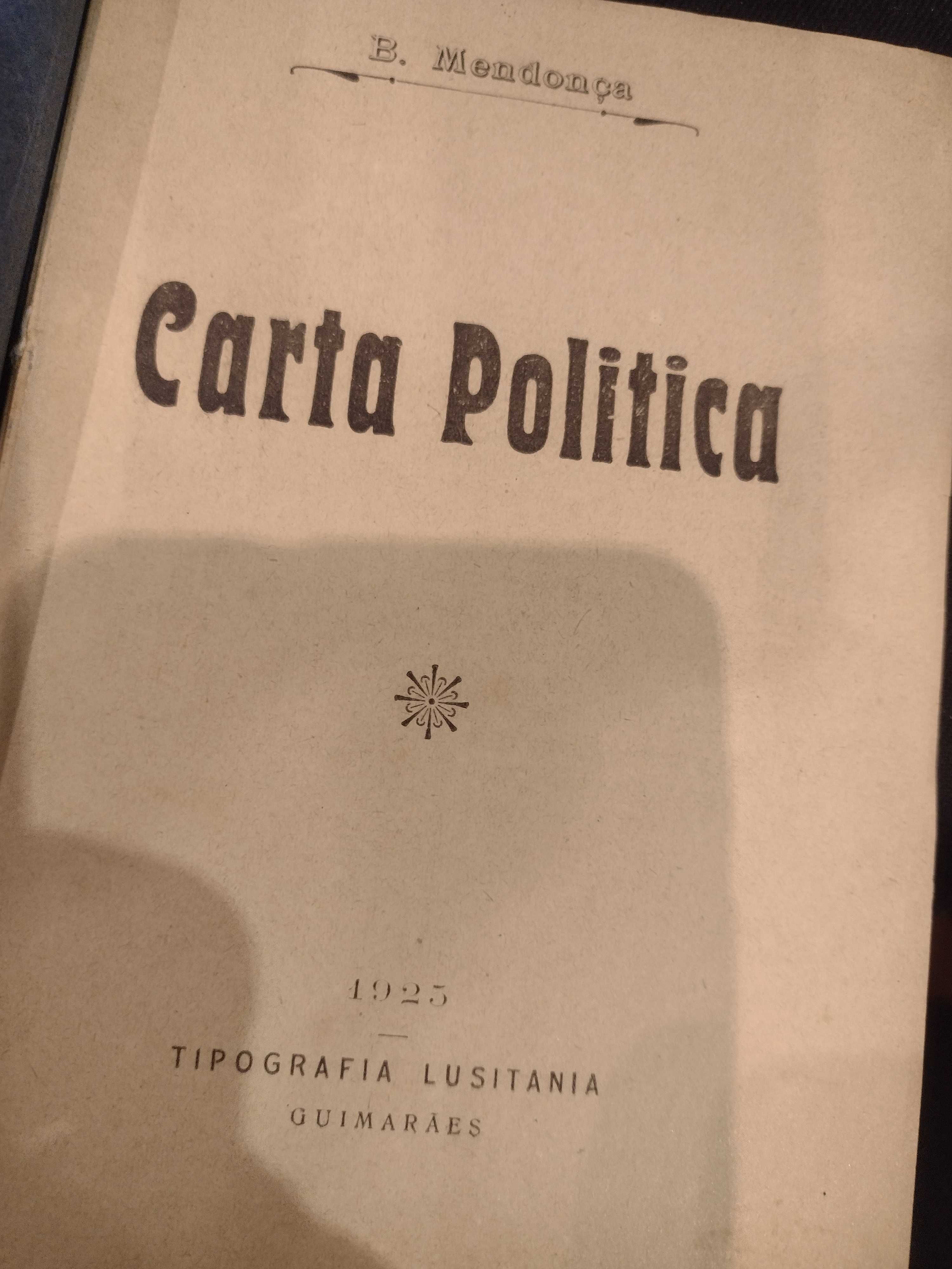 Carta Politica - B. Mendonça 1925