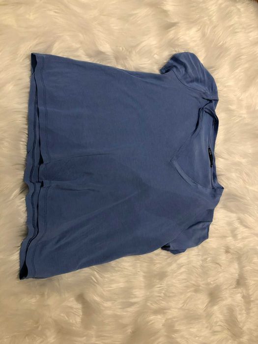 tshirt azul zara tamanho m