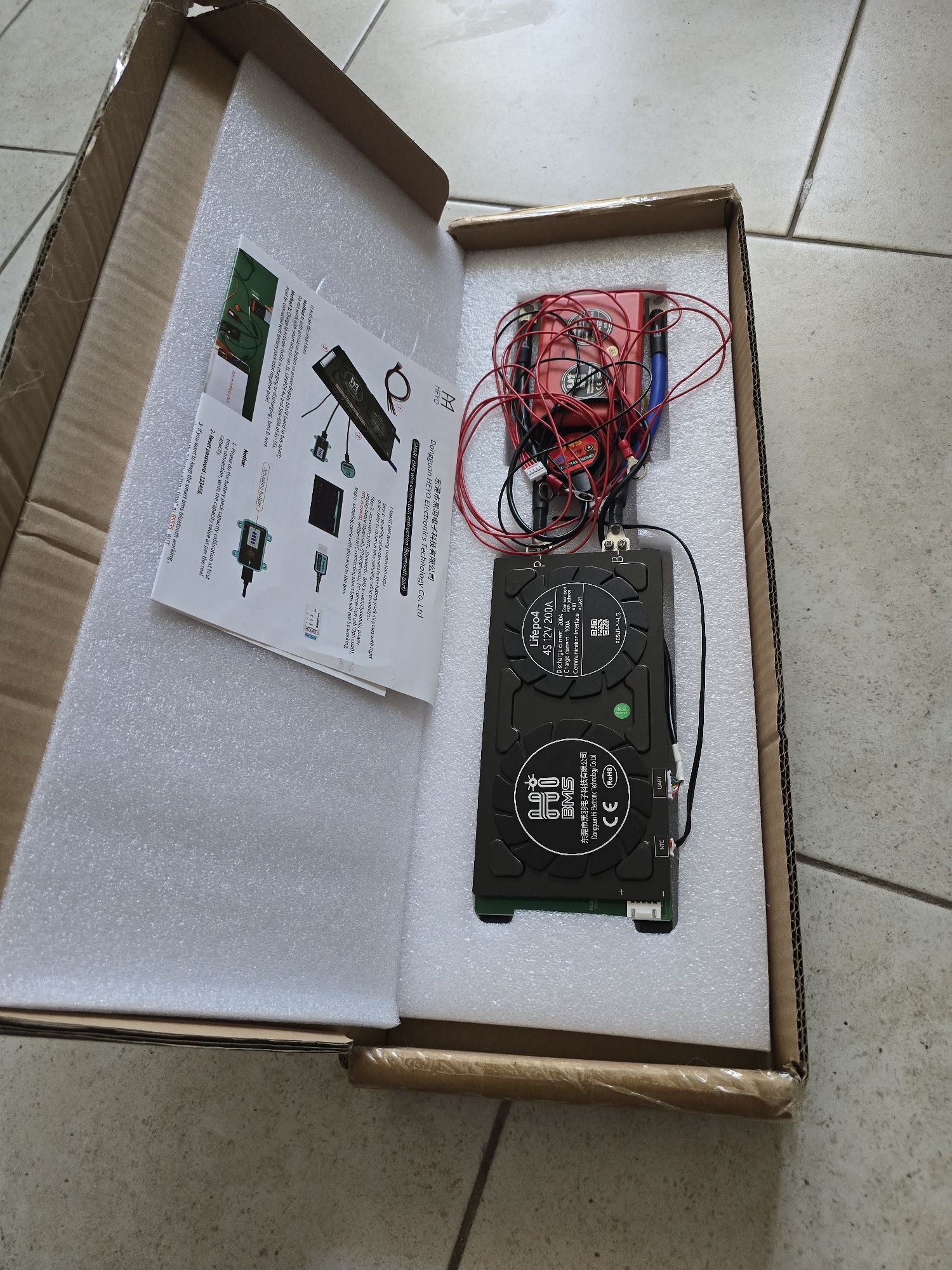 Плата BMS 4S 12V 200A Lifepo4 Daly з активним балансиром 1A