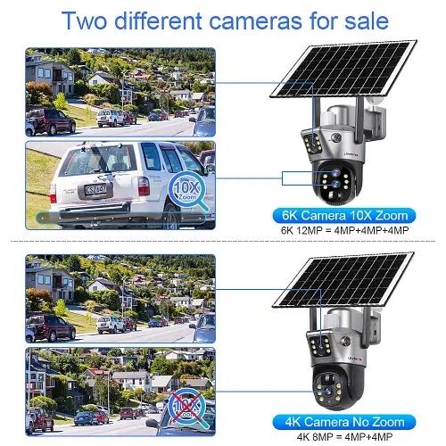 Вулична камера LS Vision 12MP 4G 10x zoom V380pro з сонячною баьареєю