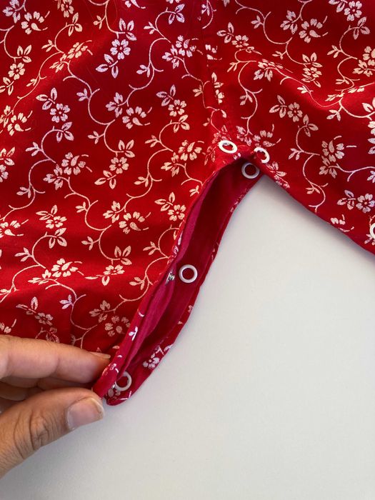 Conjunto de Bebé Vermelho e Branco Tam. 1M